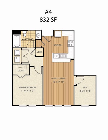 floor plan of the oxalis apartments